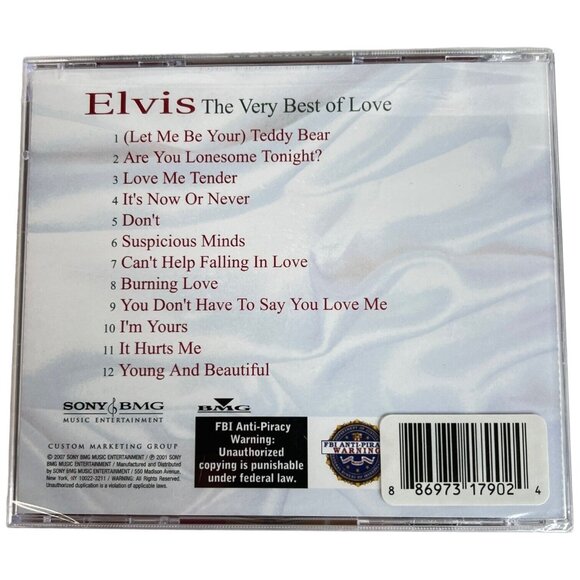 New Elvis Presley CD The Very Best Of Love Music Sealed 2007 - Picture 2 of 4